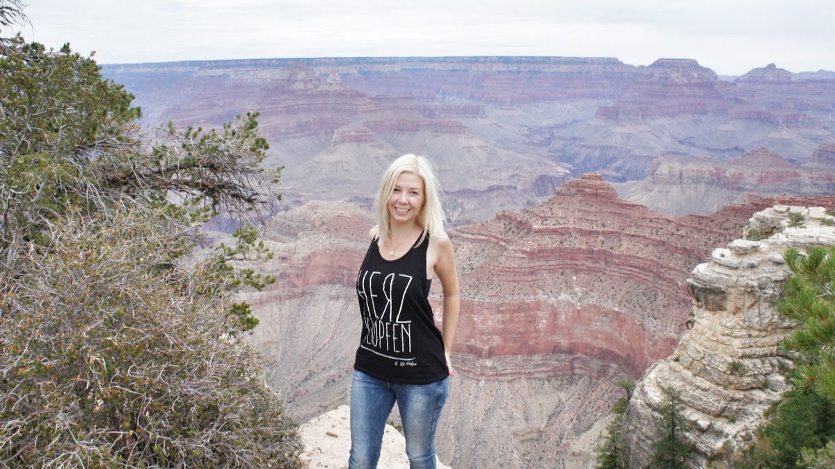 zuckerblond am Gran Canyon